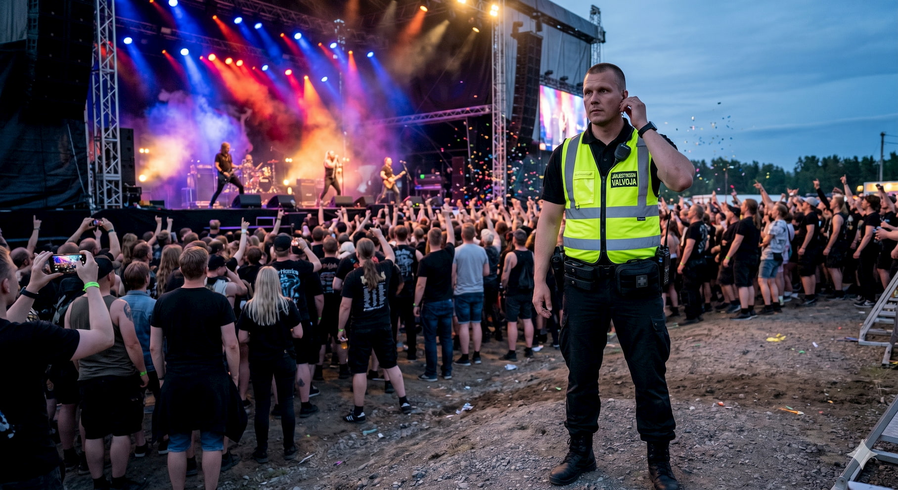 Vartija festareilla
