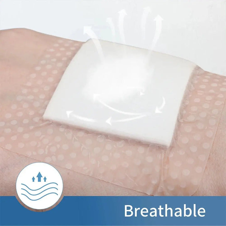 Silikonivaahtosidos 7,5 x 10cm tai 10 x 10 cm – 10 kpl pakkaus - Medrescue Gear