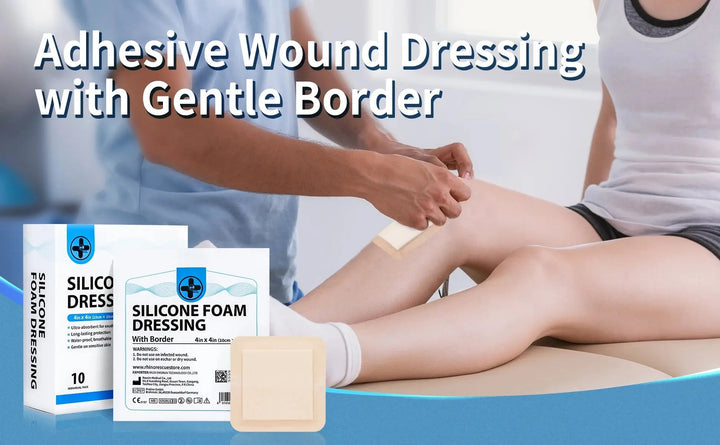 Silikonivaahtosidos 7,5 x 10cm tai 10 x 10 cm – 10 kpl pakkaus - Medrescue Gear