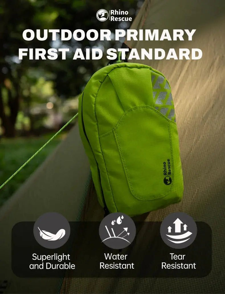 Ulkoilun Ensiapupakkaus I vedenpitävä I 180g | 38 osaa - Medrescue Gear
