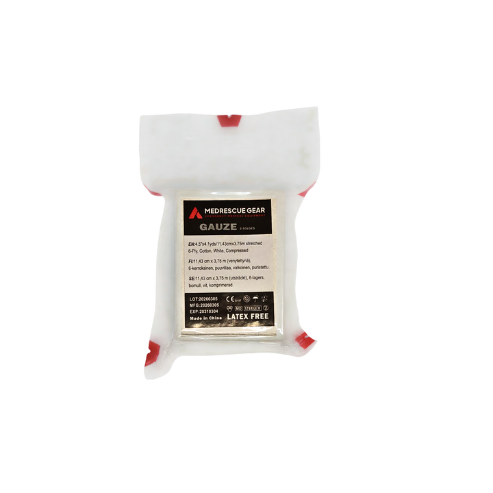 MRG Compressed Gauze – Harsoside haavan pakkaamiseen - Medrescue Gear