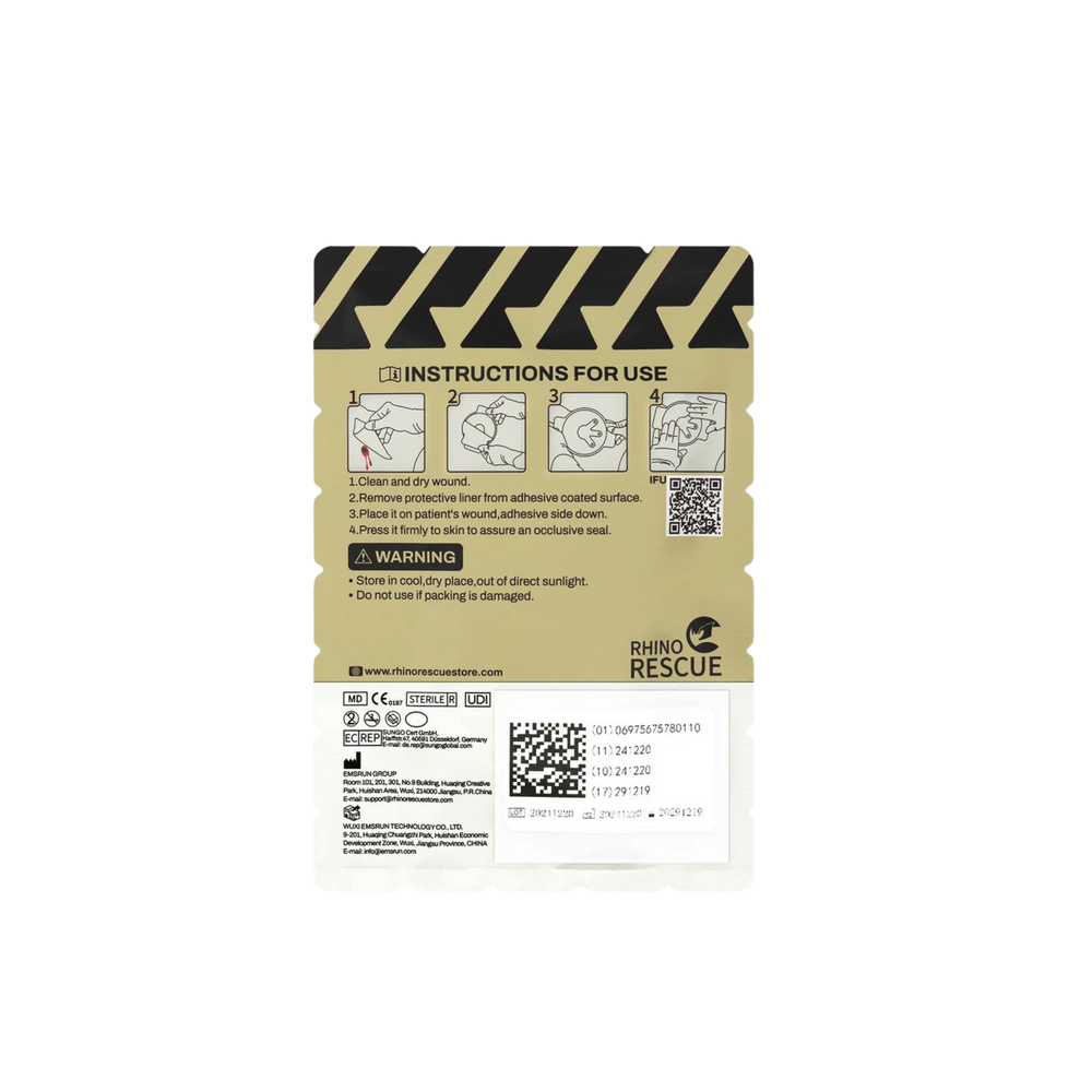 Rhino Rescue - Chest Seal | Non-Vented - Medrescue Gear