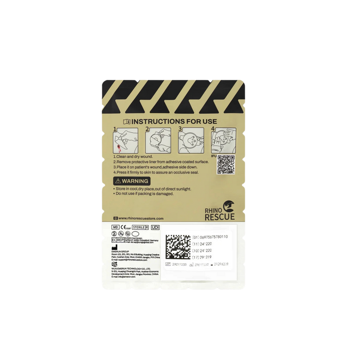 Rhino Rescue - Chest Seal | Non-Vented - Medrescue Gear