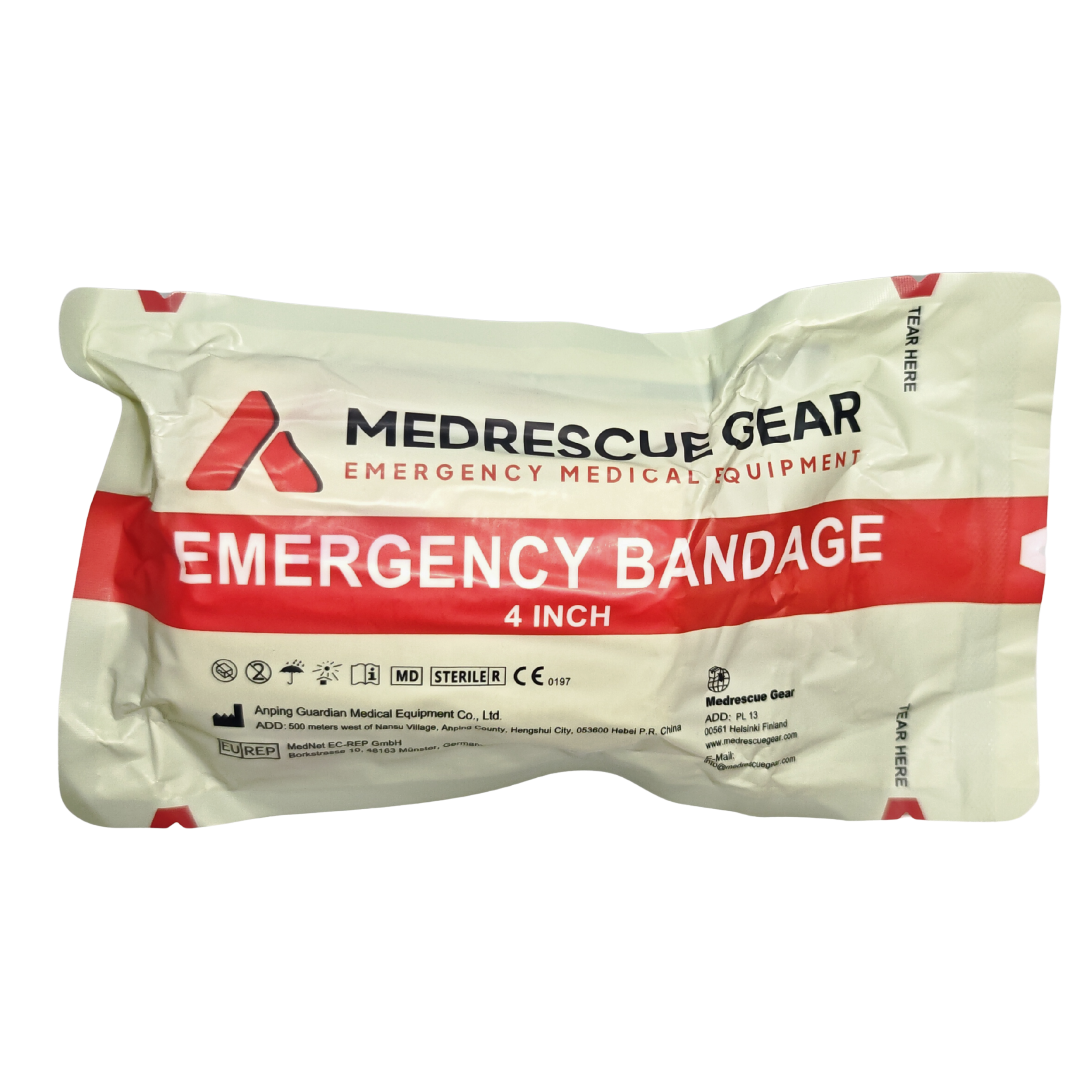 MRG Ensiside 4" helppokäyttöinen paineside - Medrescue Gear
