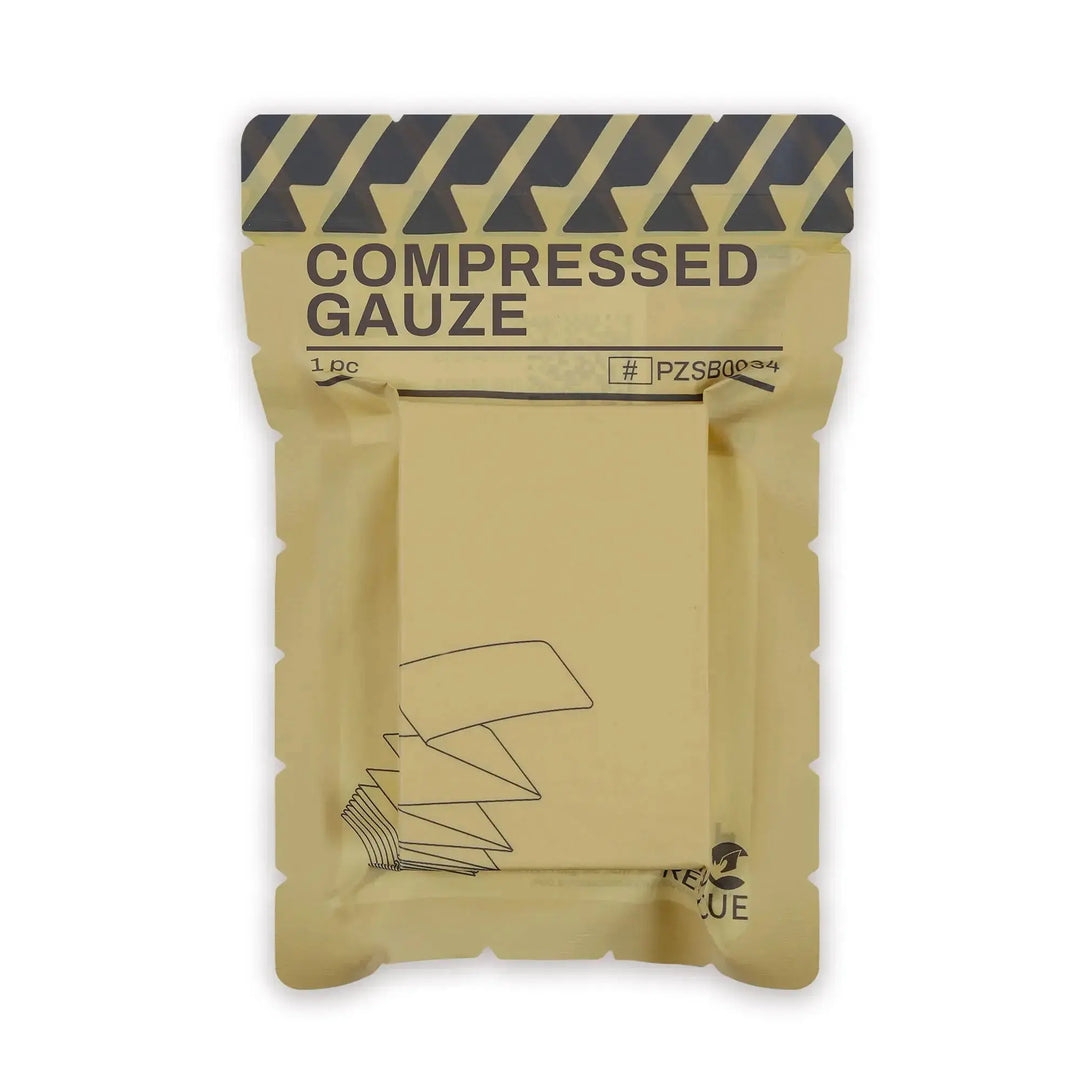 Rhino Rescue Compressed Gauze For Emergency Sterile Wound Dressing First Aid For Camping Hiking Medrescue Gear