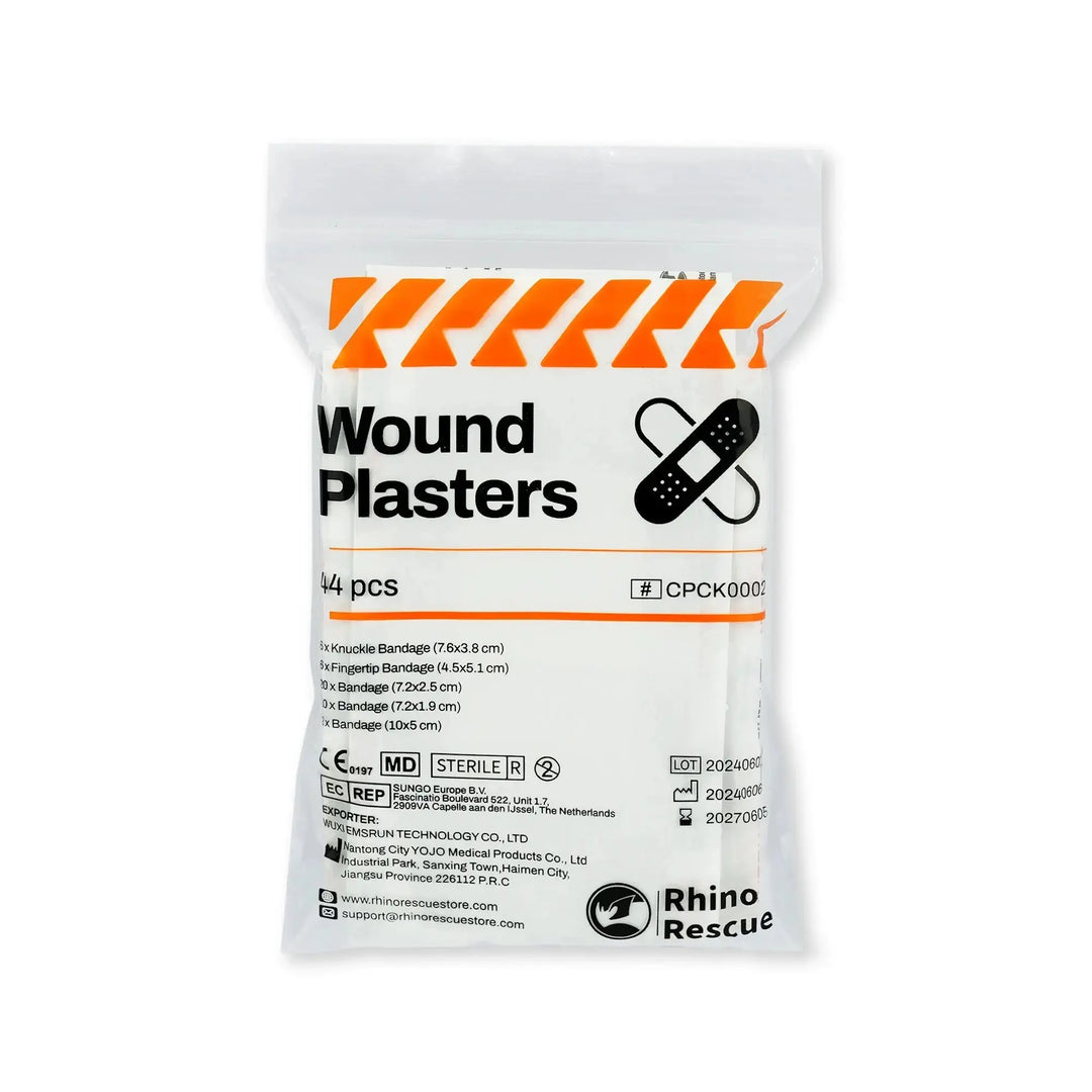 Rhino Rescue Variety Bandages Pack Assorted Sizes Fingertip Bandages Waterproof Bandages Breathable Adhesive Bandages Bulk Medrescue Gear