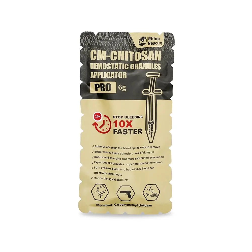 Hemostaattirae I CM - Chitosan PRO I Injektorit ja rakeet 6 - 15g - Medrescue Gear