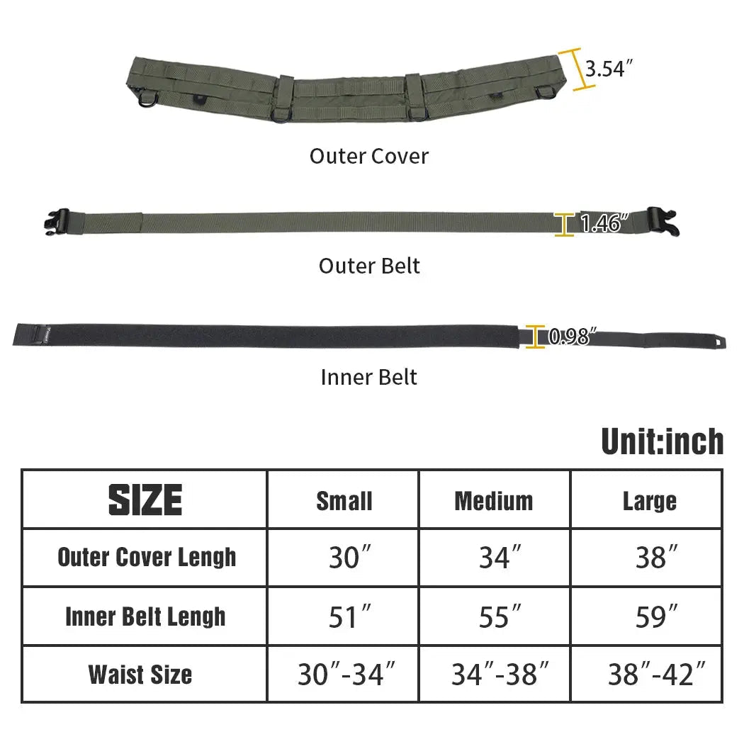 IDOGEAR Taktinen MOLLE - Vyö - Medrescue Gear