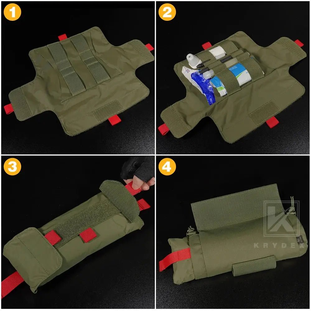 KRYDEX Roll - Up Medical Pouch | IFAK - Pussi Liiviin ja vyöhön - Medrescue Gear