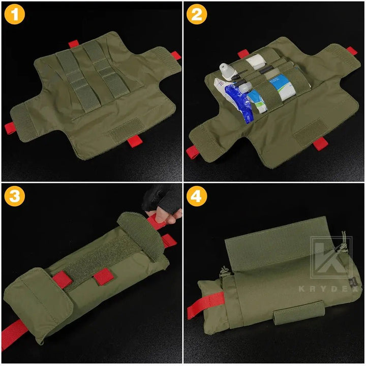KRYDEX Roll - Up Medical Pouch | IFAK - Pussi Liiviin ja vyöhön - Medrescue Gear