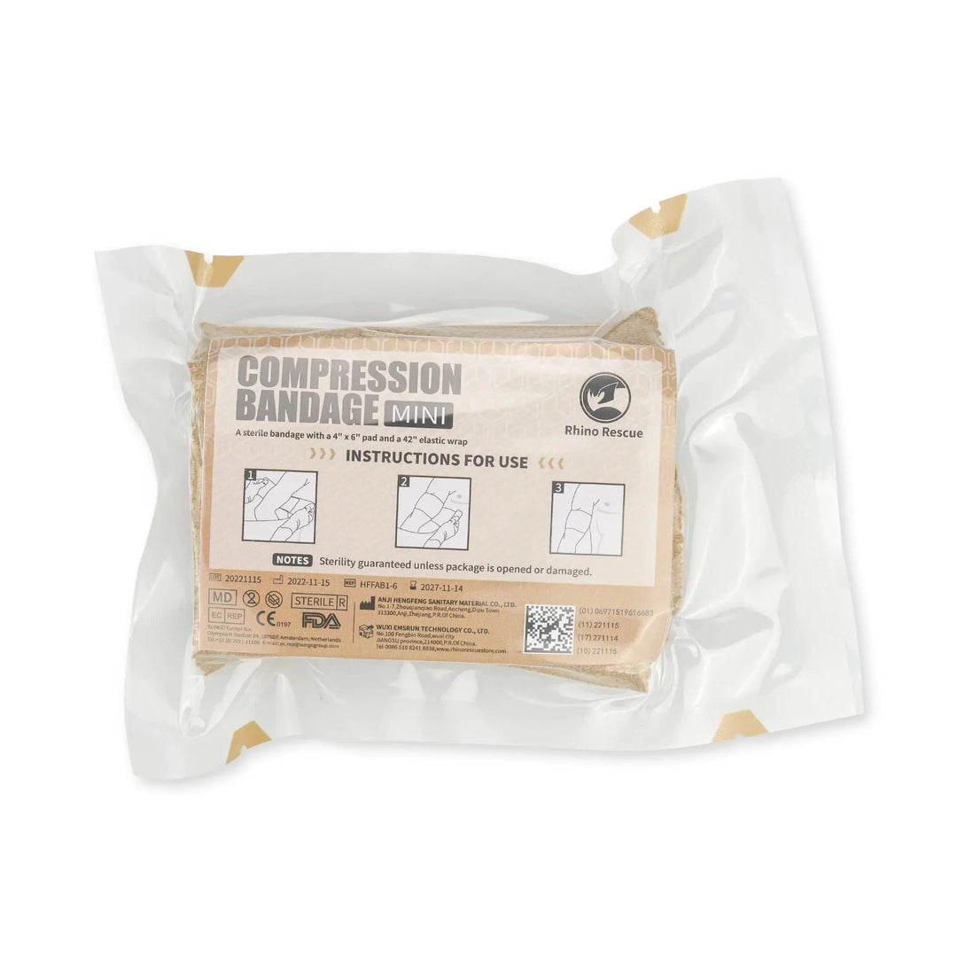Mini Emergency Bandage 4" | Helppokäyttöinen ensiside - Medrescue Gear
