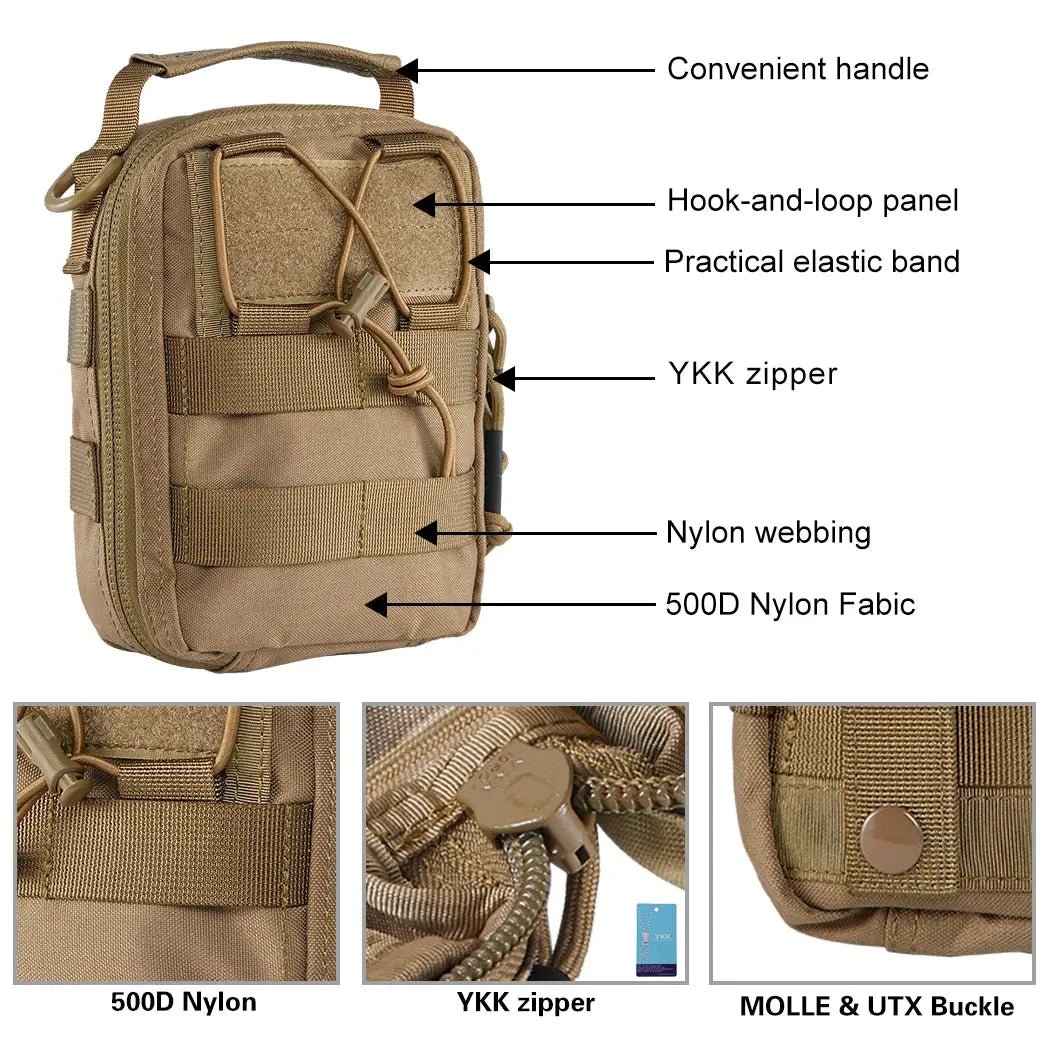 MOLLE First Aid EMT - Tyhjä IFAK tasku - Medrescue Gear