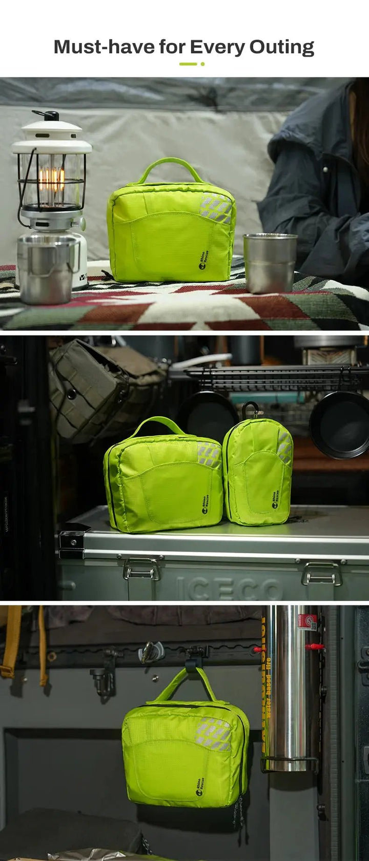 Outdoor Camping - ensiapupakkaus I Vettähylkivä I 38 osainen - Medrescue Gear