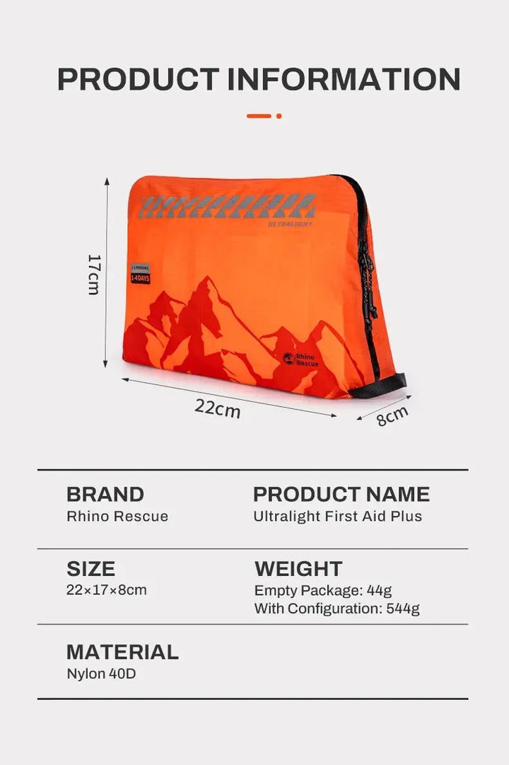 Outdoor Camping - ensiapupakkaus I Vettähylkivä I 38 osainen - Medrescue Gear