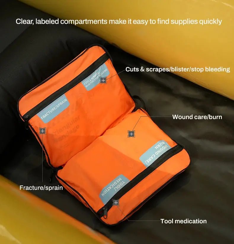 Outdoor Camping - ensiapupakkaus I Vettähylkivä I 38 osainen - Medrescue Gear