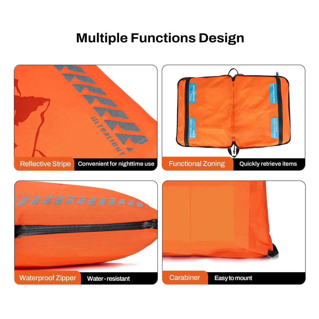 Outdoor Camping - ensiapupakkaus I Vettähylkivä I 38 osainen - Medrescue Gear