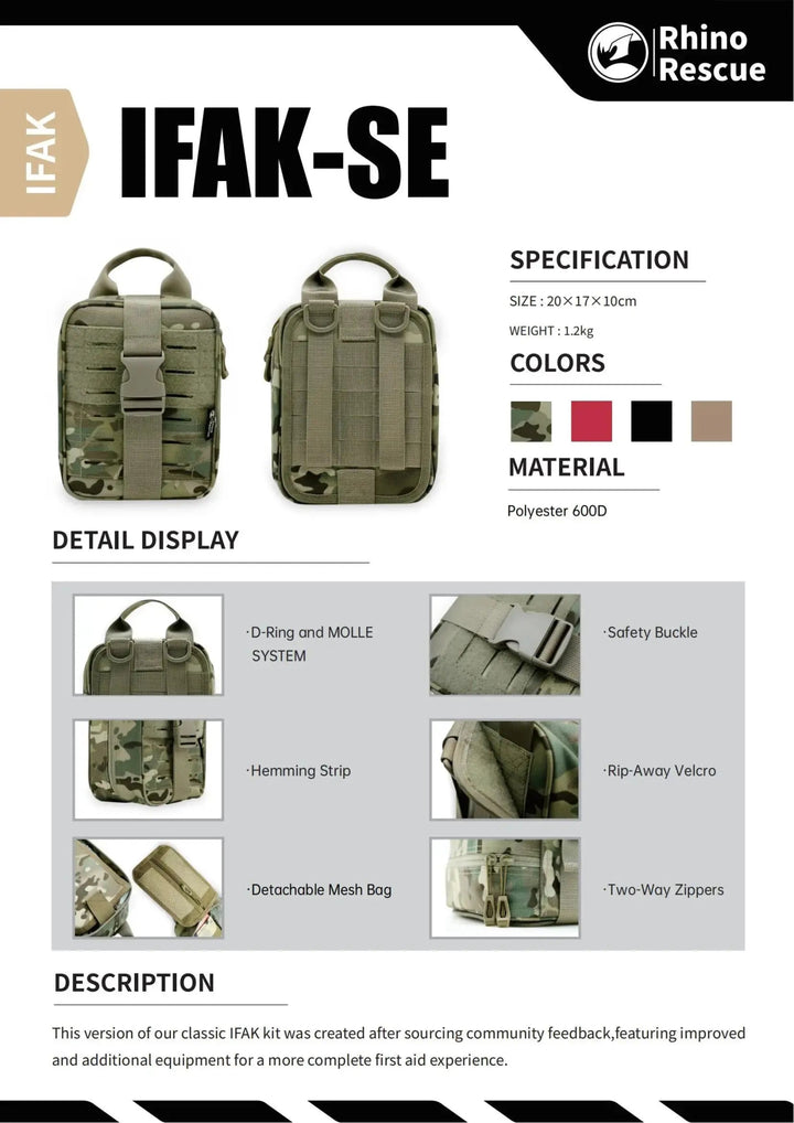 SE IFAK Trauma ensiapupakkaus - Medrescue Gear