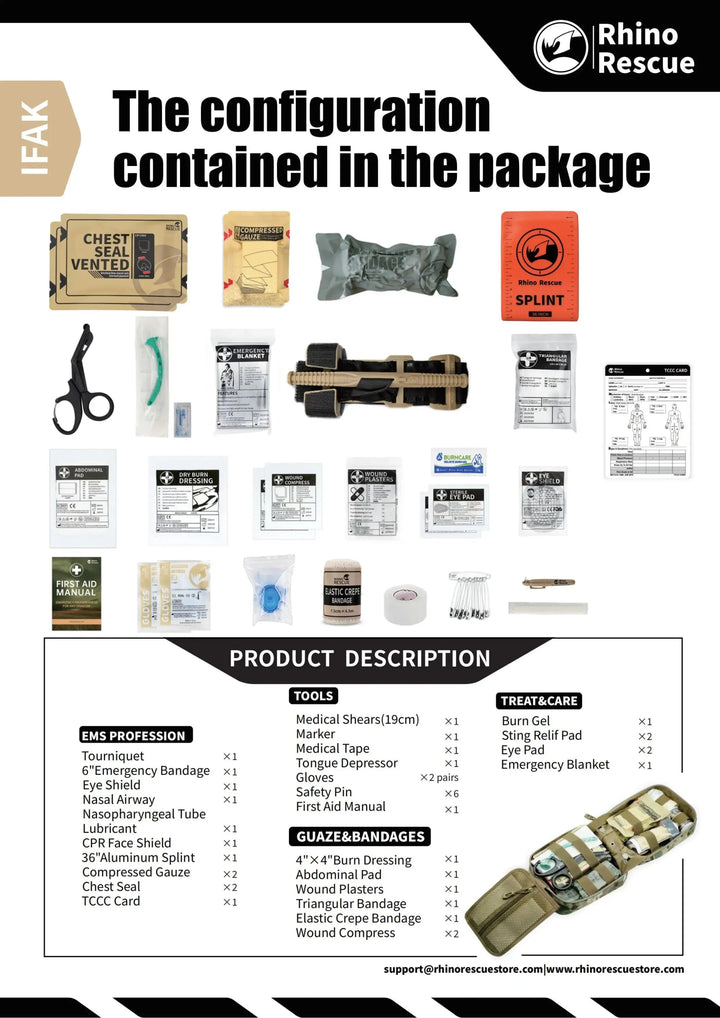 SE IFAK Trauma ensiapupakkaus - Medrescue Gear