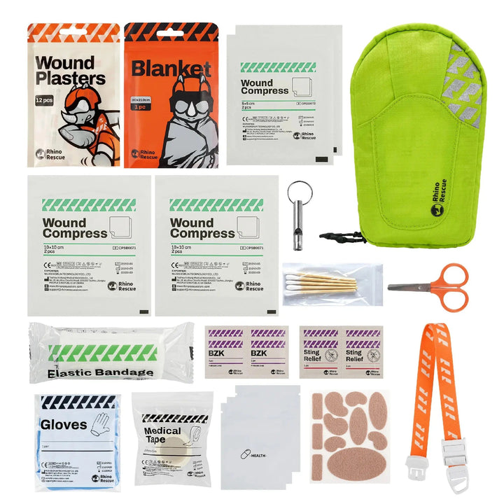 Ulkoilun Ensiapupakkaus I vedenpitävä I 180g | 38 osaa - Medrescue Gear